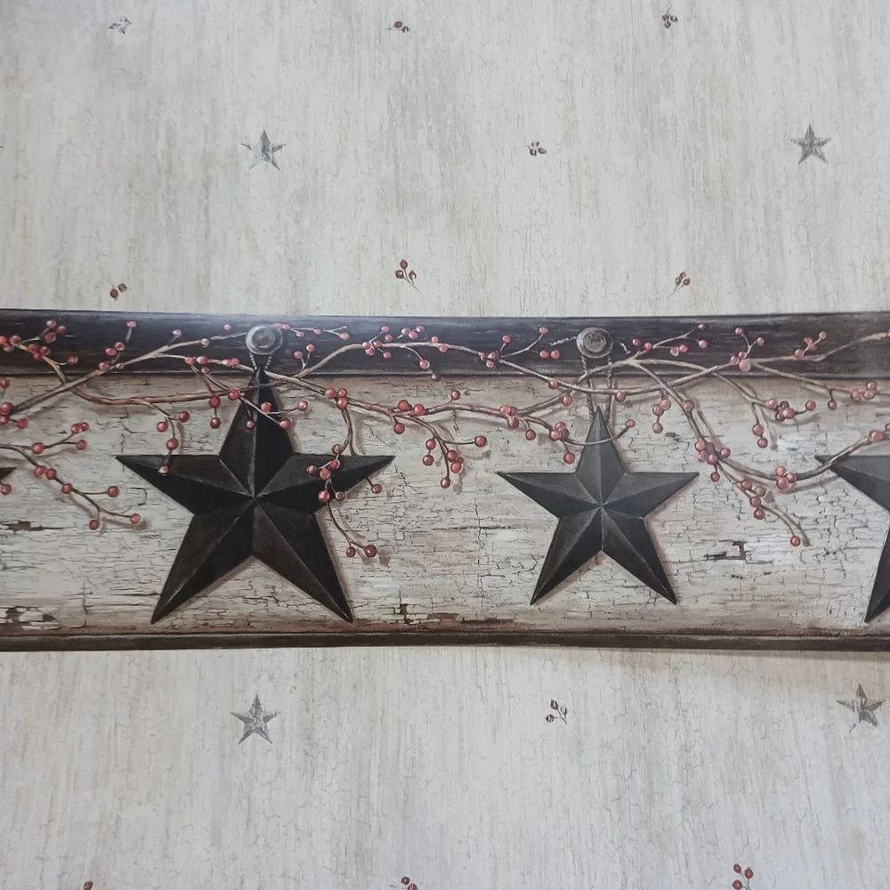 Wallpaper Bryndle Grey Barnstar & Sprigs
